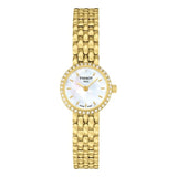 Buy Shop Tissot T-Lady Lovely Mother of Pearl Dial Gold Steel Strap Watch For Women - T058.009.63.116.00 USA Online