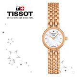 Buy Shop Tissot T Lady Lovely Mother of Pearl Dial Rose Gold Steel Strap Watch For Women - T058.009.33.111.00 USA Online