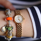 Buy Shop Tissot T Lady Lovely Silver Dial Gold Steel Strap Watch For Women - T058.009.33.031.00 USA Online