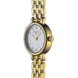 Buy Shop Tissot T Lady Lovely Silver Dial Gold Steel Strap Watch For Women - T058.009.33.031.00 USA Online