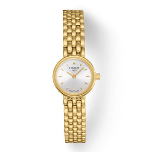 Buy Shop Tissot T Lady Lovely Silver Dial Gold Steel Strap Watch For Women - T058.009.33.031.00 USA Online