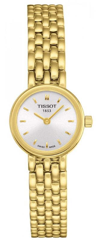 Buy Shop Tissot T Lady Lovely Silver Dial Gold Steel Strap Watch For Women - T058.009.33.031.00 USA Online