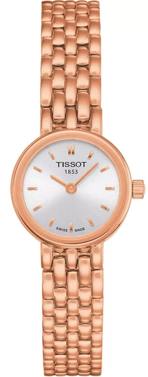 Buy Shop Tissot T Lady Lovely Silver Dial Rose Gold Steel Strap Watch For Women - T058.009.33.031.01 USA Online