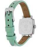 Buy Shop Tissot T Lady Lovely Square Silver Dial Light Green Leather Strap Watch for Women - T058.109.16.031.01 USA Online