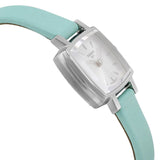Buy Shop Tissot T Lady Lovely Square Silver Dial Light Green Leather Strap Watch for Women - T058.109.16.031.01 USA Online