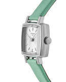 Buy Shop Tissot T Lady Lovely Square Silver Dial Light Green Leather Strap Watch for Women - T058.109.16.031.01 USA Online