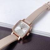 Buy Shop Tissot T Lady Lovely Square White Dial Pink Leather Strap Watch For Women - T058.109.36.031.00 USA Online
