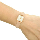Buy Shop Tissot T Lady Lovely Square White Dial Pink Leather Strap Watch For Women - T058.109.36.031.00 USA Online