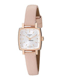 Buy Shop Tissot T Lady Lovely Square White Dial Pink Leather Strap Watch For Women - T058.109.36.031.00 USA Online
