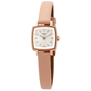 Buy Shop Tissot T Lady Lovely Square White Dial Pink Leather Strap Watch For Women - T058.109.36.031.00 USA Online