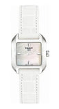 Buy Shop Tissot T Lady Mother of Pearl Dial White Leather Strap Watch for Women - T02.1.225.71 USA Online
