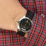 Buy Shop Tissot T One Automatic Black Dial Black Leather Strap Watch For Men - T038.430.16.057.00 USA Online