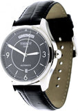 Buy Shop Tissot T One Automatic Black Dial Black Leather Strap Watch For Men - T038.430.16.057.00 USA Online