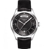 Buy Shop Tissot T One Automatic Black Dial Black Leather Strap Watch For Men - T038.430.16.057.00 USA Online