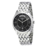 Tissot T Classic T One Automatic Grey Dial Silver Steel Strap Watch For Men - T038.430.11.067.00
