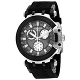 Buy Shop Tissot T Race Chronograph Anthracite Black Dial Black Silicone Strap Watch For Men - T115.417.27.061.00 USA Online