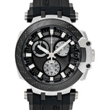 Buy Shop Tissot T Race Chronograph Anthracite Black Dial Black Silicone Strap Watch For Men - T115.417.27.061.00 USA Online