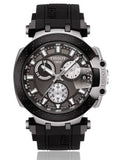Buy Shop Tissot T Race Chronograph Anthracite Black Dial Black Silicone Strap Watch For Men - T115.417.27.061.00 USA Online