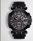 Buy Shop Tissot T Race Chronograph Anthracite Black Dial Black Silicone Strap Watch For Men - T115.417.37.061.03 USA Online