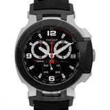 Buy Shop Tissot T Race Chronograph Black Dial Black Rubber Strap Watch for Men - T048.417.27.057.00 USA Online