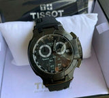 Buy Shop Tissot T Race Chronograph Black Dial Black Rubber Strap Watch for Men - T048.417.37.057.00 USA Online
