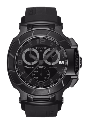 Buy Shop Tissot T Race Chronograph Black Dial Black Rubber Strap Watch for Men - T048.417.37.057.00 USA Online