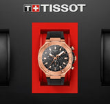 Buy Shop Tissot T Race Chronograph Black Dial Black Rubber Strap Watch For Men - T141.417.37.051.00 USA Online