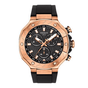 Buy Shop Tissot T Race Chronograph Black Dial Black Rubber Strap Watch For Men - T141.417.37.051.00 USA Online