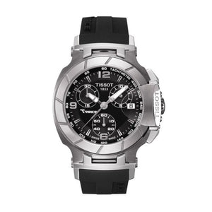 Buy Shop Tissot T Race Chronograph Black Dial Black Rubber Strap Watch for Women - T048.217.17.057.00 USA Online