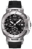 Buy Shop Tissot T Race Chronograph Black Dial Black Rubber Strap Watch for Women - T048.217.17.057.00 USA Online