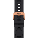 Buy Shop Tissot T Race Chronograph Black Dial Black Silicone Strap Watch For Men - T115.417.37.051.00 USA Online