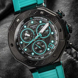 Buy Shop Tissot T Race Chronograph Black Dial Green Rubber Strap Watch for Men - T141.417.37.051.01 USA Online