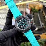 Buy Shop Tissot T Race Chronograph Black Dial Green Rubber Strap Watch for Men - T141.417.37.051.01 USA Online