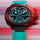 Buy Shop Tissot T Race Chronograph Black Dial Green Rubber Strap Watch for Men - T141.417.37.051.01 USA Online