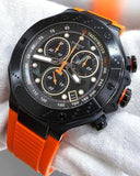 Buy Shop Tissot T Race Chronograph Black Dial Orange Rubber Strap Watch for Men - T141.417.37.051.02 USA Online