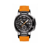 Buy Shop Tissot T Race Chronograph Black Dial Orange Rubber Strap Watch for Women - T048.217.27.057.00 USA Online