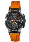 Buy Shop Tissot T Race Chronograph Black Dial Orange Rubber Strap Watch for Women - T048.217.27.057.00 USA Online
