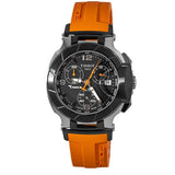 Buy Shop Tissot T Race Chronograph Black Dial Orange Rubber Strap Watch for Women - T048.217.27.057.00 USA Online