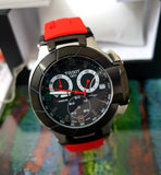 Buy Shop Tissot T Race Chronograph Black Dial Red Rubber Strap Watch for Men - T048.417.27.057.01 USA Online