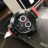 Buy Shop Tissot T Race Chronograph Black Dial Red Rubber Strap Watch for Men - T048.417.27.057.01 USA Online
