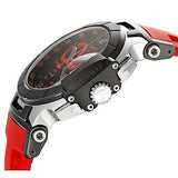 Buy Shop Tissot T Race Chronograph Black Dial Red Rubber Strap Watch for Men - T048.417.27.057.01 USA Online