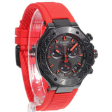 Buy Shop Tissot T Race Chronograph Black Dial Red Rubber Strap Watch for Men - T141.417.37.061.01 USA Online