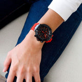 Buy Shop Tissot T Race Chronograph Black Dial Red Rubber Strap Watch for Men - T141.417.37.061.01 USA Online