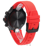 Buy Shop Tissot T Race Chronograph Black Dial Red Rubber Strap Watch for Men - T141.417.37.061.01 USA Online