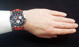 Buy Shop Tissot T Race Chronograph Black Dial Red Silicone Strap Watch For Men - T115.417.27.051.00 USA Online