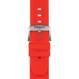 Buy Shop Tissot T Race Chronograph Black Dial Red Silicone Strap Watch For Men - T115.417.27.051.00 USA Online
