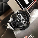 Buy Shop Tissot T Race Chronograph Black Dial White Rubber Strap Watch for Men - T048.417.27.057.05 USA Online