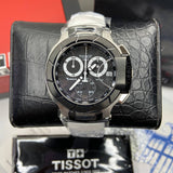 Buy Shop Tissot T Race Chronograph Black Dial White Rubber Strap Watch for Men - T048.417.27.057.05 USA Online