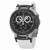 Buy Shop Tissot T Race Chronograph Black Dial White Rubber Strap Watch for Men - T048.417.27.057.05 USA Online