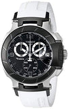 Buy Shop Tissot T Race Chronograph Black Dial White Rubber Strap Watch for Men - T048.417.27.057.05 USA Online